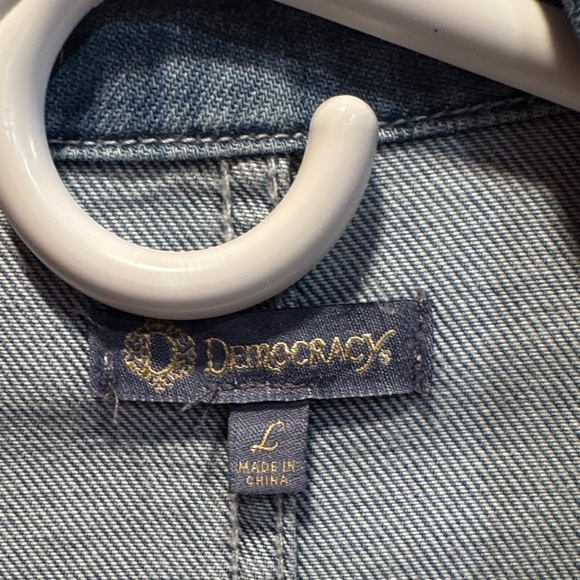 Women’s Democracy Distressed Denim Jacket - Picture 2 of 7